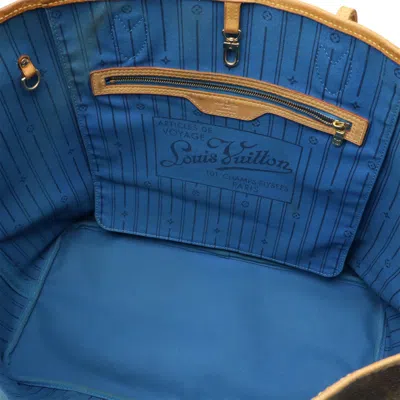 Pre-owned Louis Vuitton Blue Monogram Shoulder Bag Tote Bag ()