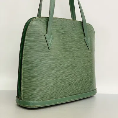 Pre-owned Louis Vuitton Borneo Green Shoulder Bag ()