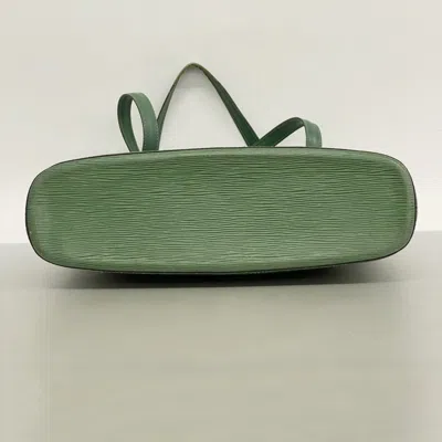 Pre-owned Louis Vuitton Borneo Green Shoulder Bag ()