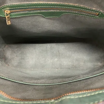 Pre-owned Louis Vuitton Borneo Green Shoulder Bag ()