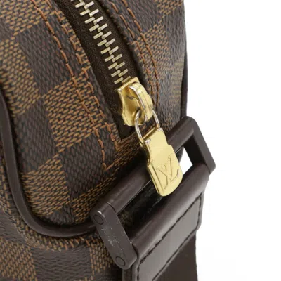 Pre-owned Louis Vuitton Brown Damier Canvas Pvc Pochette Shoulder Bag ()