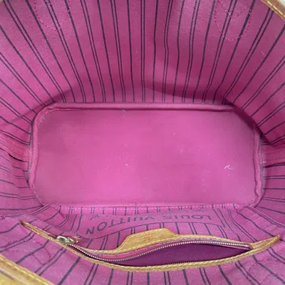 Pre-owned Louis Vuitton Brown Fuchsia Tote Bag () In Multi