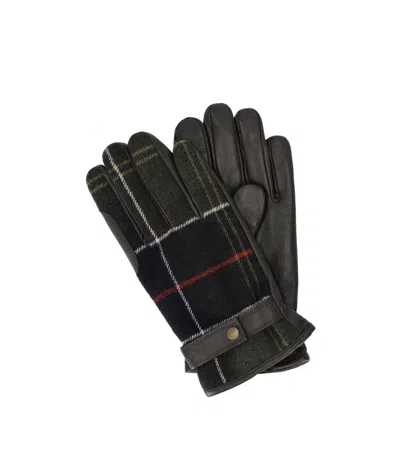 Barbour Newbrough Tartan Gloves In Black
