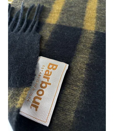 Barbour Serena Tartan Scarf Accessories In Green