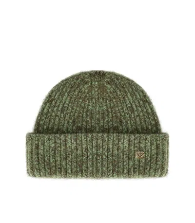 Ganni Nile Beanie In Green