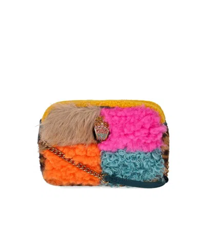 Kurt Geiger London Hoxton Fur Multicolored Crossbody Bag In Multi