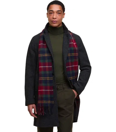Barbour Wool Cashmere Winterberry Tartan Scarf In Multi