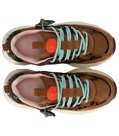 Kurt Geiger Kurt Runner Leopard-print Leather Sneakers In Animal Print