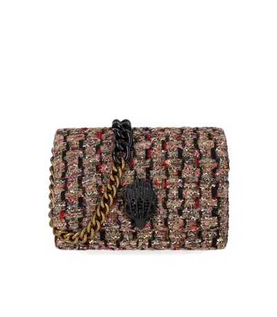 Kurt Geiger London Mini Kensington Multicolored Crossbody Bag In Gold