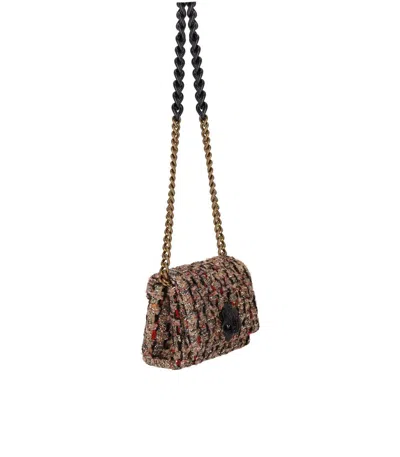 Kurt Geiger London Mini Kensington Multicolored Crossbody Bag In Gold