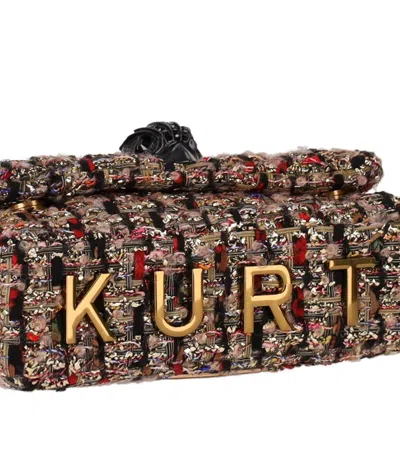 Kurt Geiger London Mini Kensington Multicolored Crossbody Bag In Gold