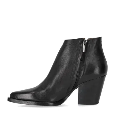 Duccio Del Duca Black Texan Ankle Boot In Animal Print