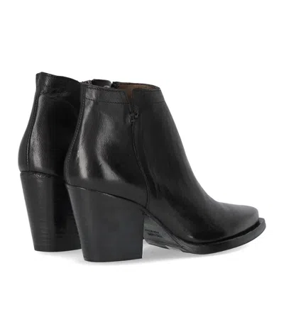 Duccio Del Duca Black Texan Ankle Boot In Animal Print