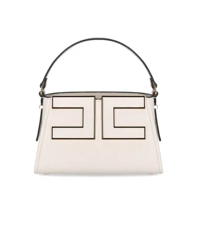 Elisabetta Franchi Milk Handbag With Maxi Logo In Pink