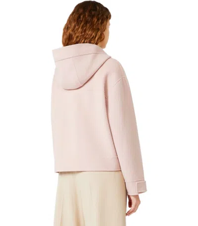 Weekend Max Mara Gary Pink Hooded Jacket In Brown