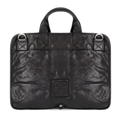 Campomaggi Black Briefcase In Pink