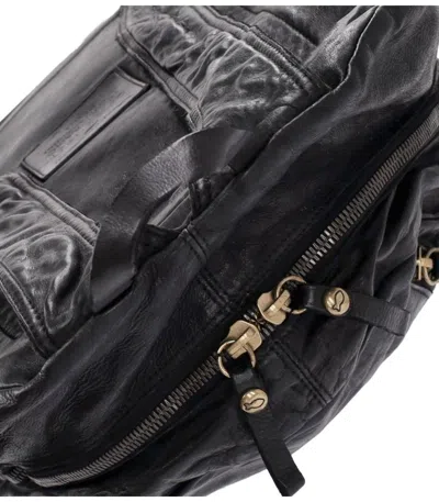 Campomaggi Santarcangelo Black Backpack In Red