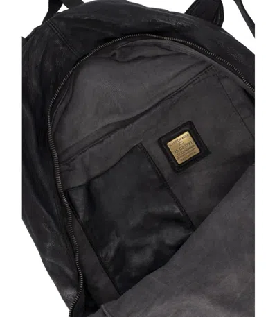 Campomaggi Santarcangelo Black Backpack In Red