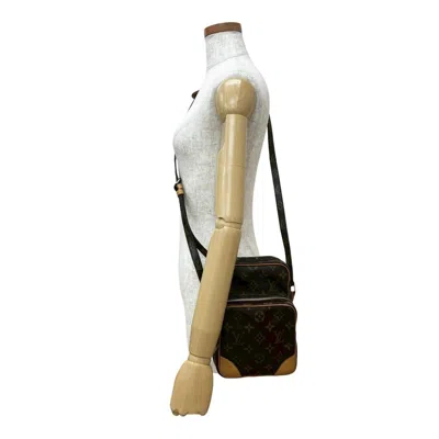Pre-owned Louis Vuitton Brown Leather Pvc Pochette Shoulder Bag ()