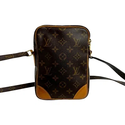 Pre-owned Louis Vuitton Brown Leather Pvc Pochette Shoulder Bag ()