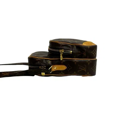 Pre-owned Louis Vuitton Brown Leather Pvc Pochette Shoulder Bag ()