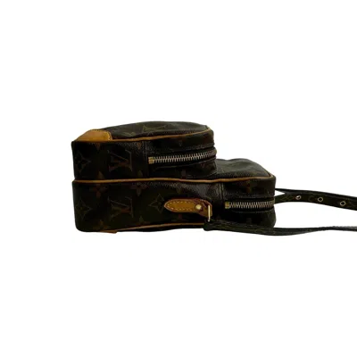 Pre-owned Louis Vuitton Brown Leather Pvc Pochette Shoulder Bag ()