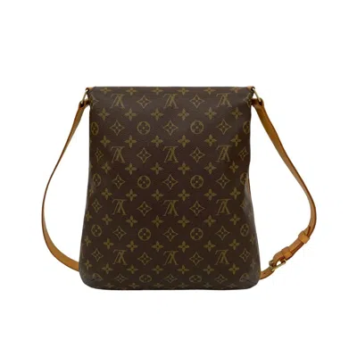 Pre-owned Louis Vuitton Brown Leather Pvc Pochette Shoulder Bag ()