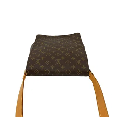 Pre-owned Louis Vuitton Brown Leather Pvc Pochette Shoulder Bag ()