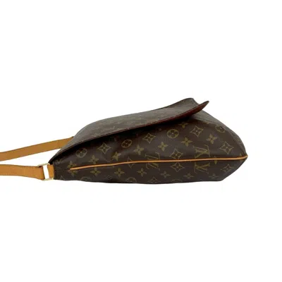 Pre-owned Louis Vuitton Brown Leather Pvc Pochette Shoulder Bag ()
