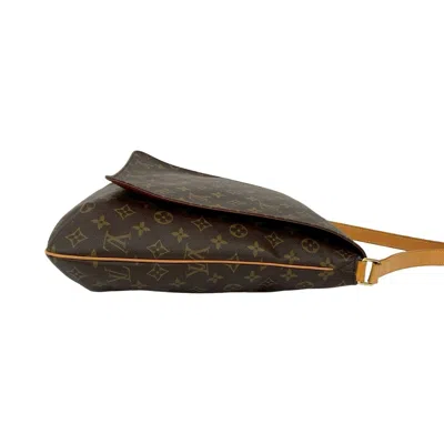 Pre-owned Louis Vuitton Brown Leather Pvc Pochette Shoulder Bag ()