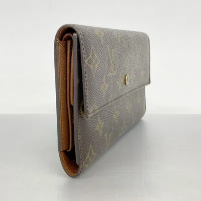 Pre-owned Louis Vuitton Brown Long Wallet (tri-fold) ()