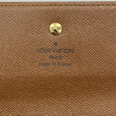Pre-owned Louis Vuitton Brown Long Wallet (tri-fold) ()