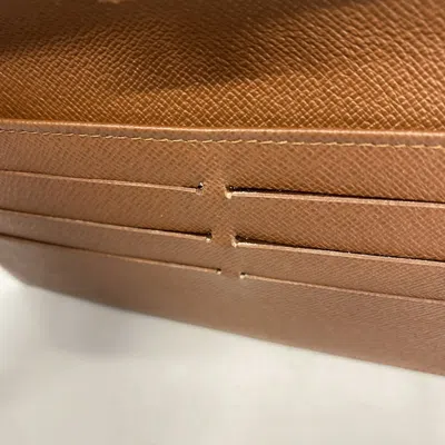 Pre-owned Louis Vuitton Brown Long Wallet (tri-fold) ()