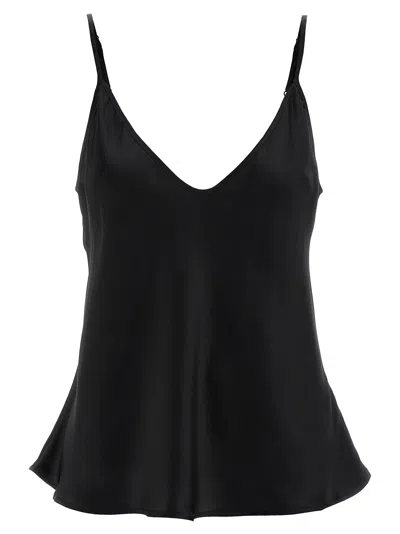 L'agence Lexi Adjustable-straps Top In Black