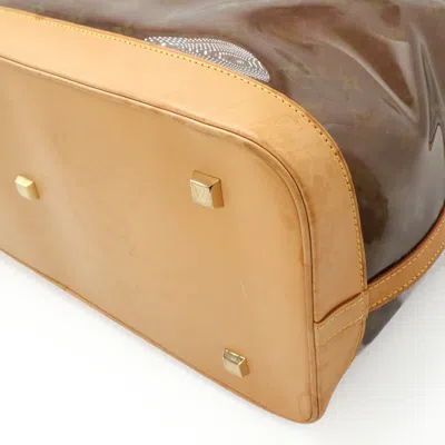 Pre-owned Louis Vuitton Brown Vinyl Leather Tote Bag ()