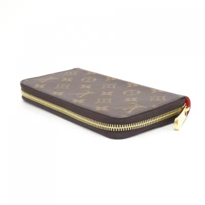 Pre-owned Louis Vuitton Coquelicots Marron Coated Canvas Long Wallet (bi-fold) ()