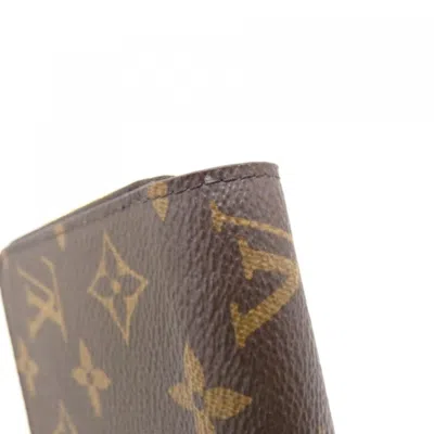 Pre-owned Louis Vuitton Coquelicots Marron Coated Canvas Long Wallet (bi-fold) ()