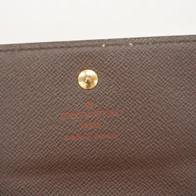 Pre-owned Louis Vuitton Ebene Wallet (tri-fold) () In Brown
