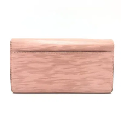 Pre-owned Louis Vuitton Epi Pink Rose Ballerine Epi Leather Long Wallet (bi-fold) ()