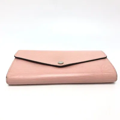 Pre-owned Louis Vuitton Epi Pink Rose Ballerine Epi Leather Long Wallet (bi-fold) ()