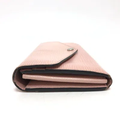 Pre-owned Louis Vuitton Epi Pink Rose Ballerine Epi Leather Long Wallet (bi-fold) ()