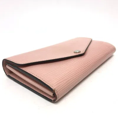 Pre-owned Louis Vuitton Epi Pink Rose Ballerine Epi Leather Long Wallet (bi-fold) ()