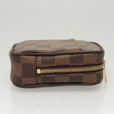 Pre-owned Louis Vuitton Etui Okapi Brown Canvas Clutch Bag ()