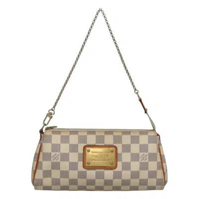 Pre-owned Louis Vuitton Eva White Canvas Clutch Bag ()