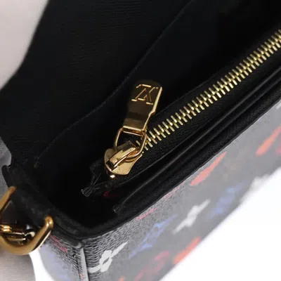 Pre-owned Louis Vuitton Felicie Black Canvas Clutch Bag ()