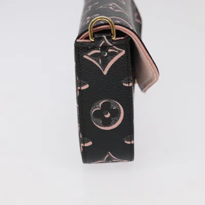 Pre-owned Louis Vuitton Felicie Black Canvas Clutch Bag ()