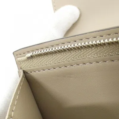 Pre-owned Louis Vuitton Galle Leather Wallet (bi-fold) () In Blue