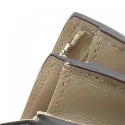 Pre-owned Louis Vuitton Galle Leather Wallet (bi-fold) () In Blue