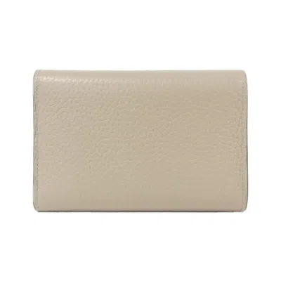 Pre-owned Louis Vuitton Galle Leather Wallet (tri-fold) () In Blue