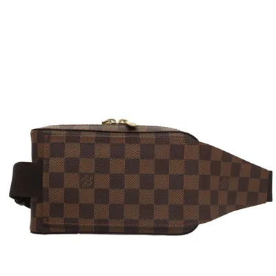 Pre-owned Louis Vuitton Geronimo Brown Canvas Clutch Bag ()